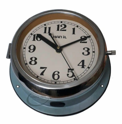 Reloj de Pared Han IL Vintage Azul Verde Hecho en Corea Foto 1 de 4