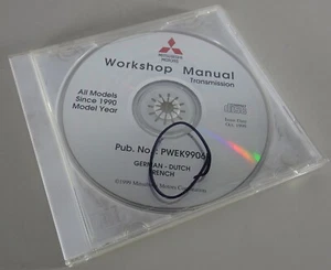 Workshop Manual On CD Mitsubishi Gearbox All Models 1990 Stand 10/1999 - Picture 1 of 2