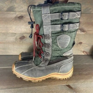 pajar adriana mujer talla 8 zapatos verde impermeable forrado piel confort botas nieve - Imagen 1 de 8