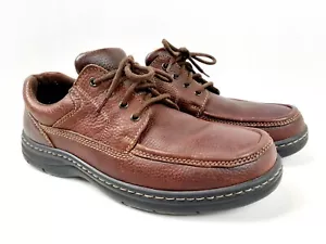 Easy Spirit Casual Oxfords Mens Size 10 W Brown Pebbled Leather SM-TAOS 722 - Picture 1 of 10