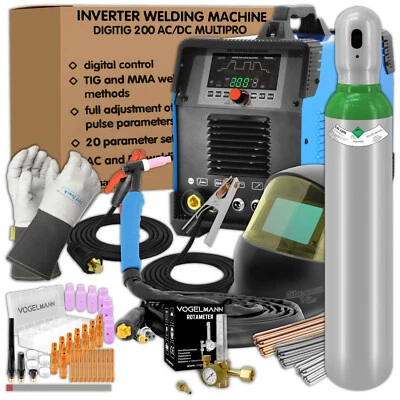 Sherman DIGITIG MULTIPRO AC/DC Schweißgerät IGBT 200amp 230V WIG - set nr.4 - Bild 1 von 4