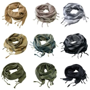 Mens Women Military Arab Tactical Desert Army Shemagh KeffIyeh Scarf Neck Wrap - Picture 1 of 13