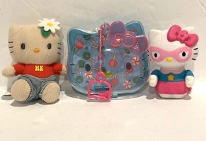 Hello Kitty toys Mixed Lot of 3 McDonalds Sanrio Figures 2004 2008 2019 - Picture 1 of 8