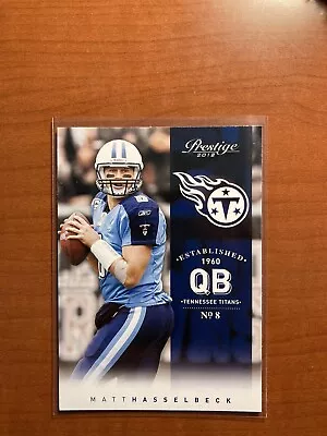 2012 Prestige Football #191 Matt Hasselbeck Tennessee Titans - Image 1 of 2