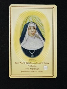 holy card relic santino reliquie reliquia "SOR MARIA SERAFINA" - Picture 1 of 2