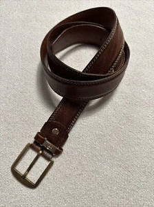 Cintura Giorgio Ferri cintura in vera pelle marrone. Taglia 90/105 - SPEDIZIONE GRATUITA UK - Foto 1 di 10