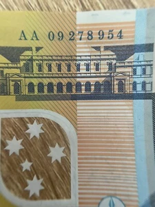2009 $50 Dollar Polymer Banknote AA First Prefix Australian Fifty Dollar 09 - Picture 1 of 3