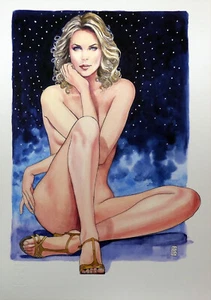 MANARA STAMPA CHARLIZE THERON NON FIRMATA. - Picture 1 of 1