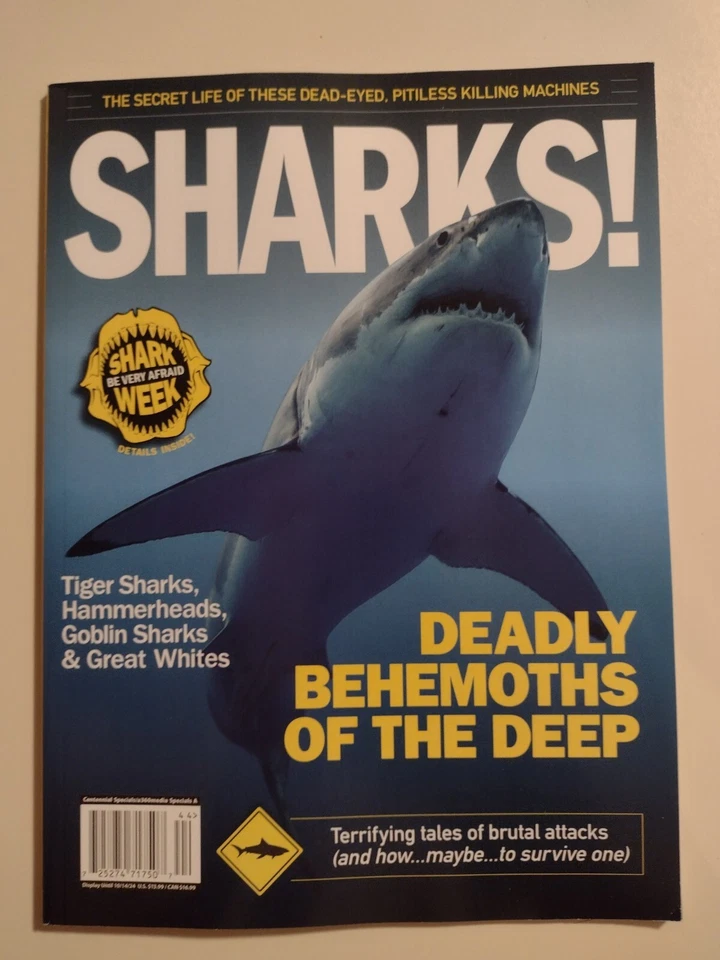 2024 SHARKS DEADLY BEHEMOTHS Of The DEEP SPECIAL EDITION MAGAZINE SHARK WEEK - Image 1 of 1