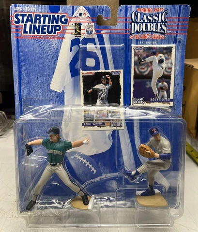 NEW~1997 Starting Lineup Figures ~RANDY JOHNSON & NOLAN RYAN -CLASSIC DOUBLES Cover