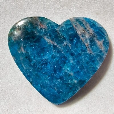Piedra preciosa cabujón corazón apatita azul natural 92 quilates para joyería 36,7X42,8 mm 33 Foto 1 de 3