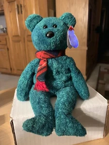 TY Beanie Baby - seltener pensionierter WallacebÀr 1999, alle Fehler Original L k - Bild 1 von 7