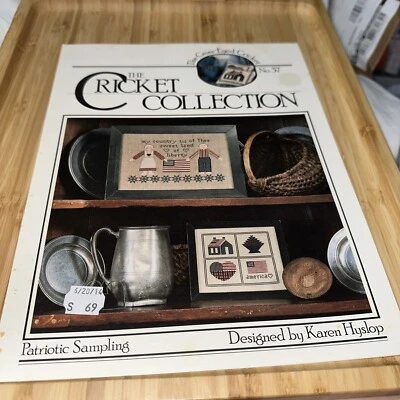 BN The Cricket Collection Patriotic Sampling Cross Stitch Chart - Image 1 of 2