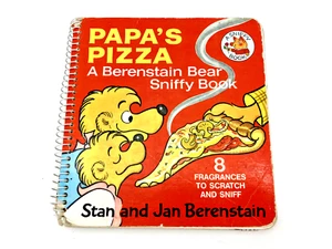 Vintage 1978 Papa's Pizza A Berenstain Bear Sniffy Book by Stan & Jan Berenstain - Picture 1 of 11