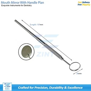 Espejo dental con mango de acero inoxidable reutilizable herramienta de inspección oral - Imagen 1 de 2