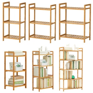 3/4/5 Tier Wooden Storage Shelf Bookcase Shelving Storage Rack Unit Display Rack - Picture 1 of 59