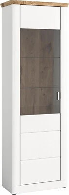 xonox Vitrine Glasvitrine Schrank Wohnzimmer - Wohnen Michigan - 64x204x43 - Bild 1 von 4