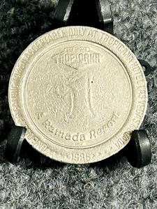 TROPICANA A RAMADA RESORT CASINO 1986 $1 ONE DOLLAR GAMING COIN/TOKEN -Las Vegas - Picture 1 of 2