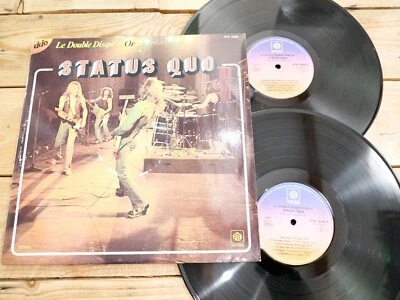 STATUS QUO DOUBLE DISQUE D'OR 33T VINYLE EX COVER EX ORIGINAL 1975 GATEFOLD - Photo 1/4
