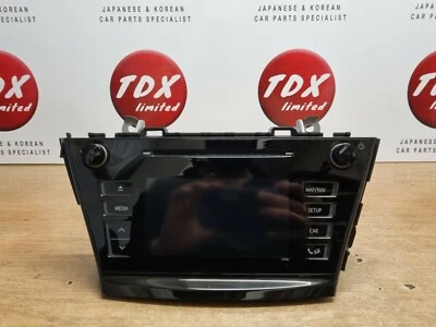TOYOTA PRIUS PLUS + SAT NAV BLUETOOTH EXTENSION CD STEREO HEAD UNIT 2015-2019  - Image 1 of 4
