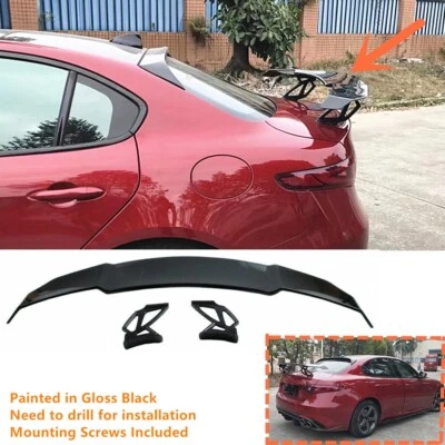 For Alfa Romeo Giulia 17-2024 Sedan Painted Trunk Spoiler Wing Universal 56x8'' Foto 1 de 4