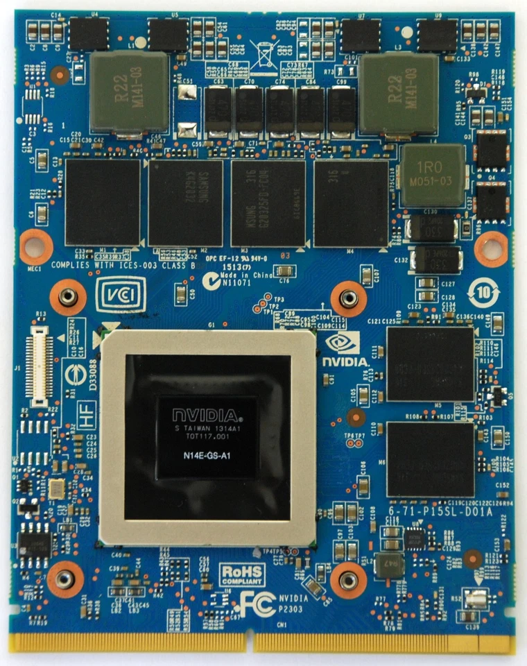 USED NVIDIA GTX 770M MXM Video card;3GB DDR5;MXM 3.0b; Alienware/Dell/MSI/Clevo - Image 1 of 2