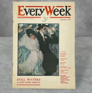 Every Week Magazine November 6, 1916 Antique Great Ads Women News Young Stars - Picture 1 of 12