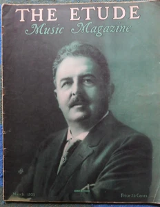 THE ETUDE MUSIC MAGAZINE March 1935 Beethoven Widor Bach Debussy Chopin - Imagen 1 de 2
