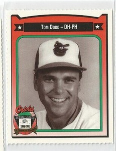 1991 Crown Coca Cola Baltimore Orioles Regional Card Tom Dodd 1986