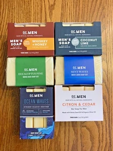 OC Mens (3 PACK of 5 ounce bars = 15 oz) Bar SOAP  (4 Scents)  NIP - Picture 1 of 11