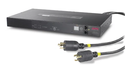 APC AP7752 Rack ATS 120V 20A L5-20P Inlet (10) 5-20R Outlets 1U Rack-Mount - Image 1 of 4