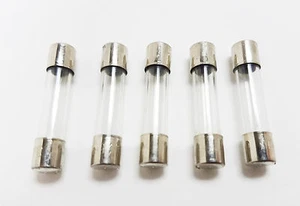 (5x) Fusible de vidrio de acción rápida 5A 250V 3AG 1/4"" x 1-1/4", 74-6FG5A, NUEVO - Imagen 1 de 1