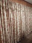 4 - Flower Lace Lined Curtain Panels 57"W x 81"L