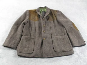 Vintage Eddie Bauer Harris Tweed Handwoven Virgin Scottish Wool Blazer 40R 60s * - Picture 1 of 22