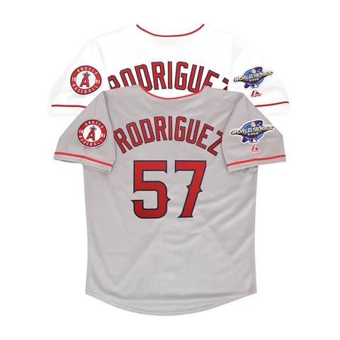 Francisco Rodriguez 2002 Anaheim LA Angels World Series Home & Road Men's Jersey Cover
