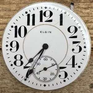 16s Elgin Pocket Watch Movement - Grade 454 Father Time - 21 Jewels, Adj 5 Pos - Picture 1 of 2