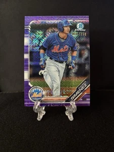 Andres Gimenez 2019 Bowman Chrome Purple Mojo Refractor #191/250 Mets #BCP-77 - Picture 1 of 2
