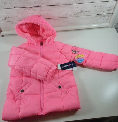 Chaqueta acolchada Limited Too para niña rosa 4T ¡NUEVA! Foto 1 de 4