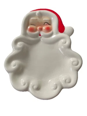 VTG Style Santa Claus Christmas Spoon Rest Small Candy / Nut Dish  Table Decor - Image 1 of 3