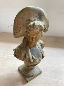 WOMENS ART NOUVEAU VAN DER STRAETEN PATINA REGULAR BUST - Picture 1 of 9