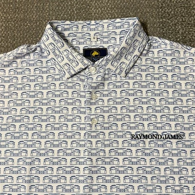 Футбольное поло Raymond James Stadium Spencer на заказ средний размер белое исполнение - Изображение 1 из 4