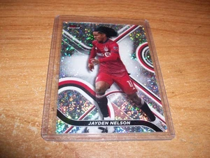 2022 Topps Finest MLS Soccer Jayden Nelson Speckle Refractor Card 30/175 Toronto - Bild 1 von 2