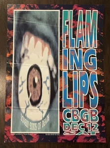 Flaming Lips POSTER New York City CBGB 1992 Jason Austin Lyman Hardy Lithograph - Picture 1 of 2