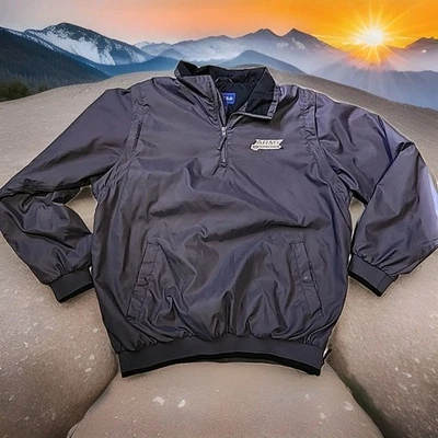 Army Black Knights Logo Gray 1/4 Zip Convert Zip Off Sleeves Jacket Mens Medium - Image 1 of 4