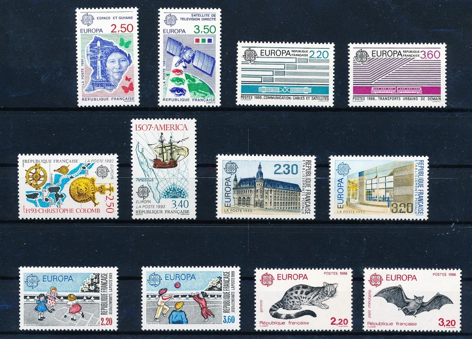 LS61271 France Europa CEPT selection of nice stamps fine lot MNH - Image 1 of 1