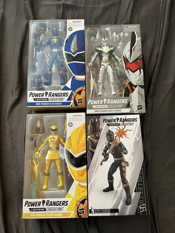 Power Rangers Lightning Collection Dino Thunder Lot Yellow Blue Black White Cover