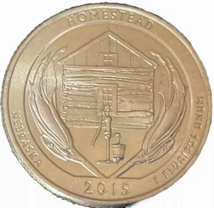 2015 P Washington Quarter - Reverse " Leaky Bucket " Multiple Die Break Errors - Picture 1 of 7