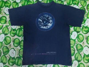 VINTAGE RARE IAN BROWN STONE ROSES UNFINISHED MONKEY BUSINESS T SHIRT M OASIS - Picture 1 of 9