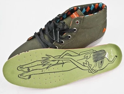 NUEVO Zapatos de Monopatín Emerica Ed Templeton TEMPSTER EE. UU. 11.5 Verde Oliva Vegano Nuevo de Lote Antiguo Foto 1 de 4