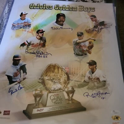 Baltimore Orioles  Golden Glove Award Winners Autographed  16x20 Photo Jsa... - Image 1 of 4